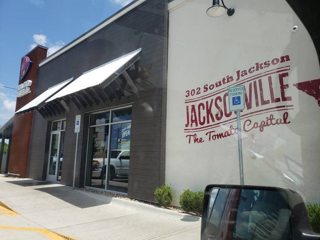 Taco Bell | meal takeaway | 302 S Jackson St, Jacksonville, TX 75766, USA | 9035866090 OR +1 903-586-6090