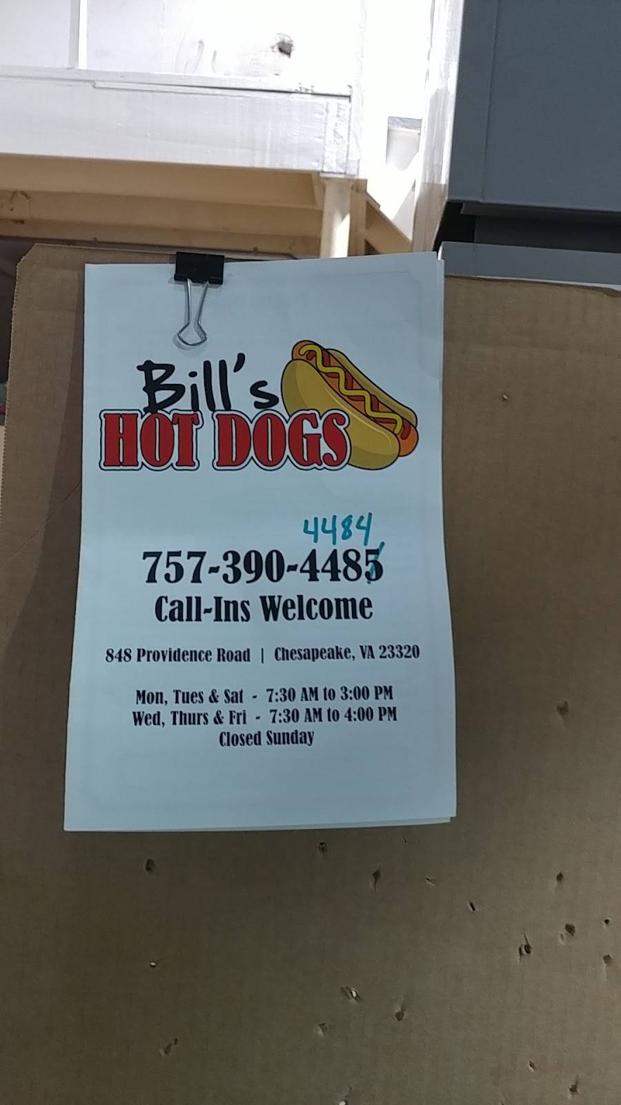 Bills Burgers | restaurant | 848 Providence Rd, Chesapeake, VA 23325, USA | 7573904484 OR +1 757-390-4484