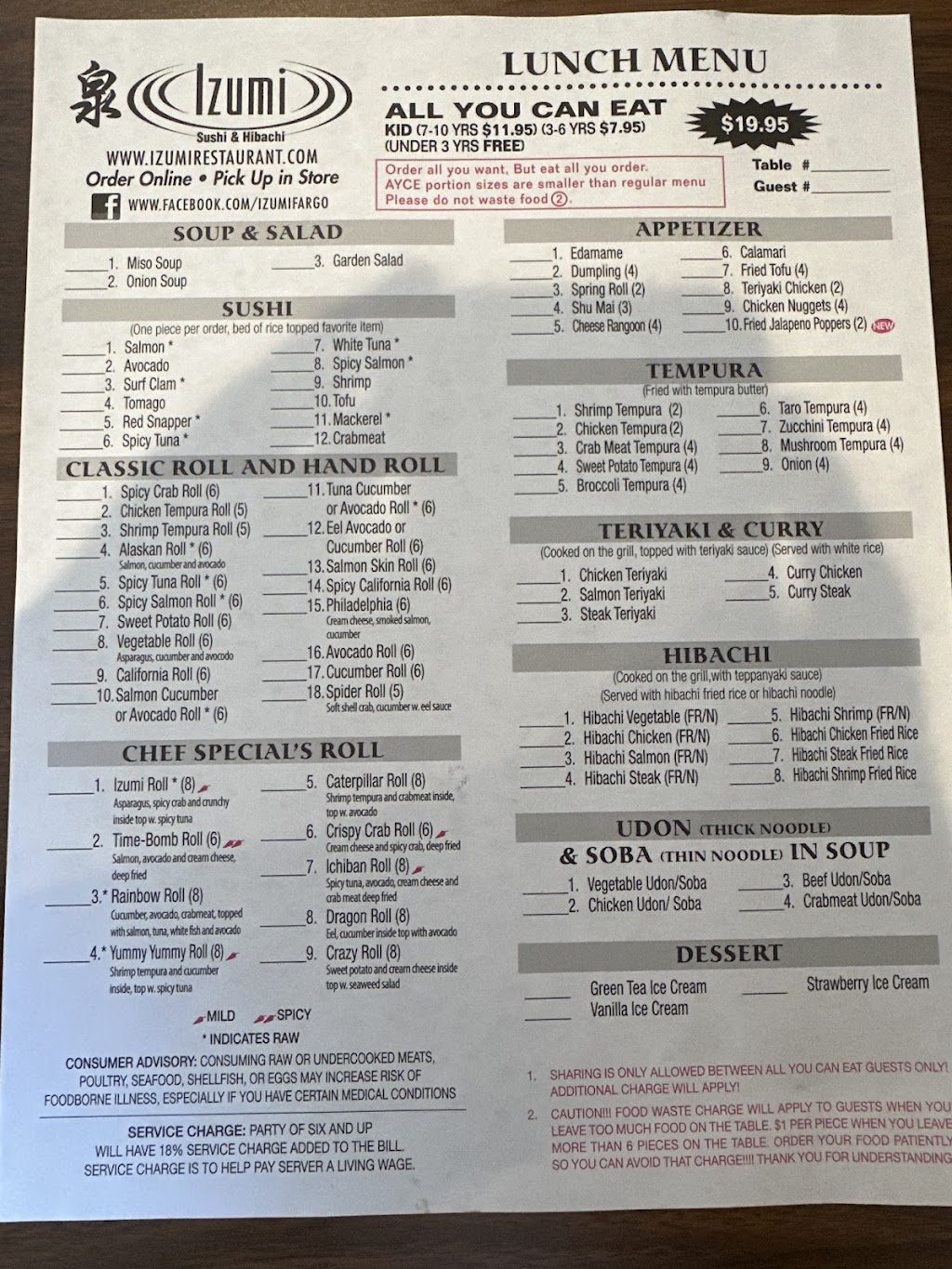 izumi sushi and hibachi all you can eat | restaurant | 395 Beaver Kreek Center, North Liberty, IA 52317, USA | 3194591578 OR +1 319-459-1578