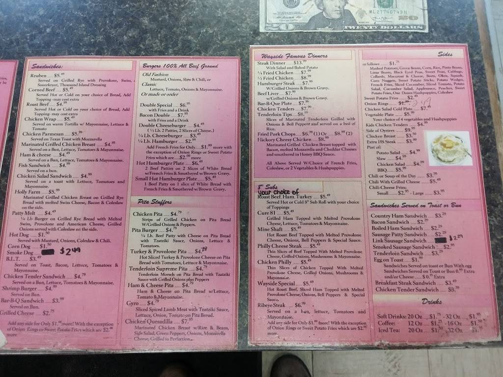 Wayside | restaurant | 24811 NC-33, Aurora, NC 27806, USA | 2523227299 OR +1 252-322-7299