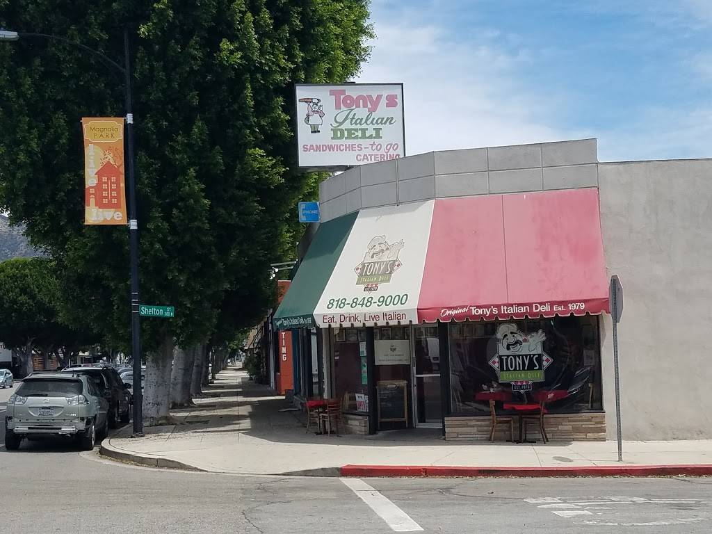 Tonys Italian Deli | restaurant | 1124 W Magnolia Blvd, Burbank, CA 91506, USA | 8188489000 OR +1 818-848-9000