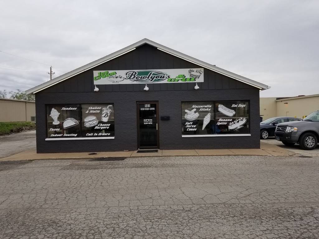 Bowlyous Ice Cream and Grill | restaurant | 503 W 10th Ave W, Milan, IL 61264, USA | 3095824372 OR +1 309-582-4372