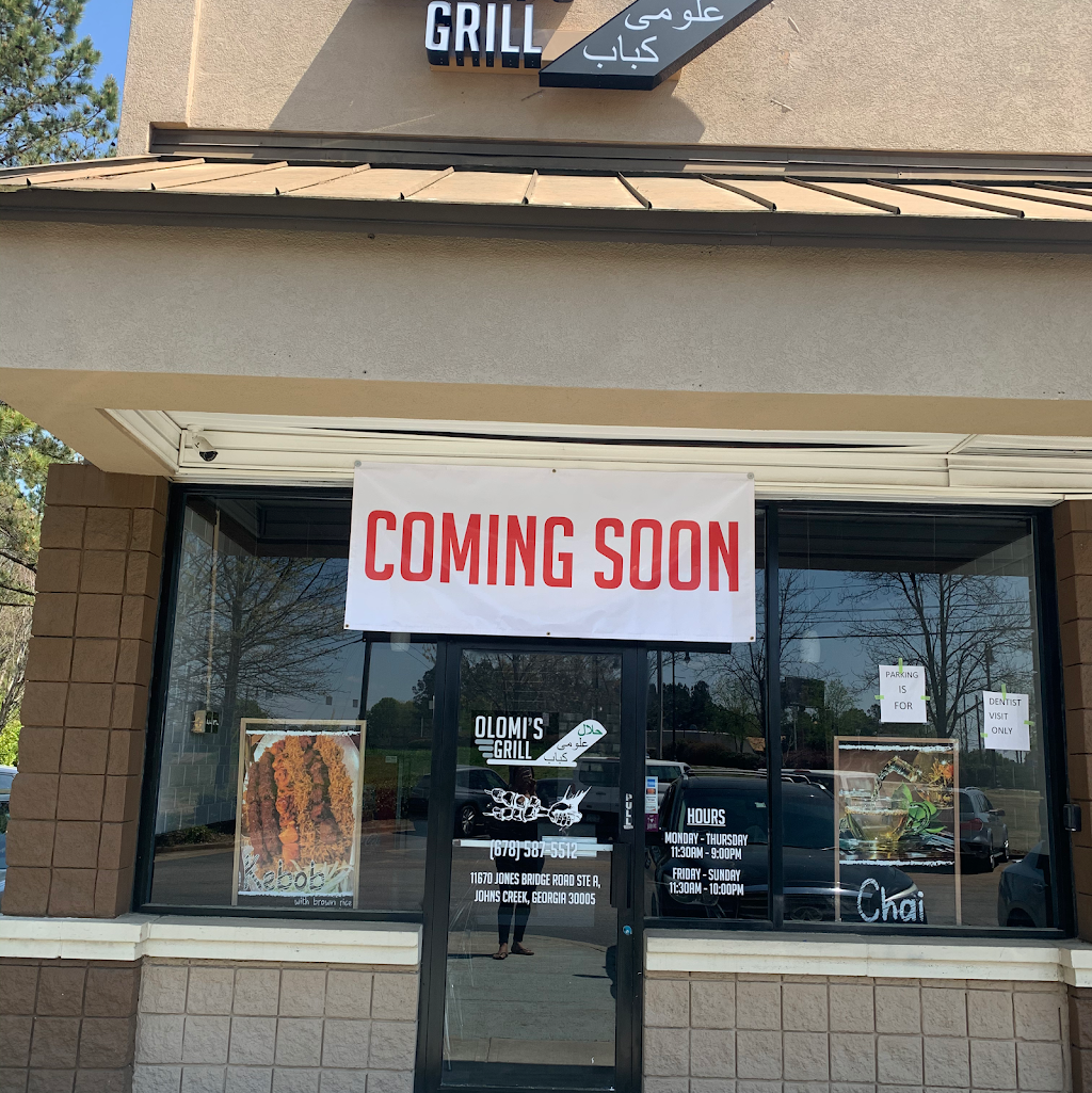 حلال علومى كباب Olomis Grill | restaurant | 11670 Jones Bridge Rd, Johns Creek, GA 30005, USA | 6785875512 OR +1 678-587-5512