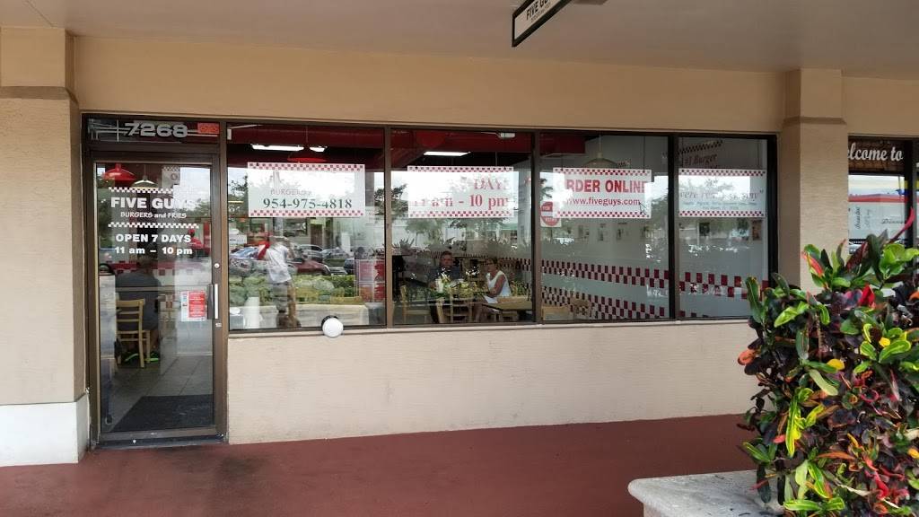 Five Guys | meal takeaway | 7268 W Atlantic Blvd, Margate, FL 33063, USA | 9549754818 OR +1 954-975-4818