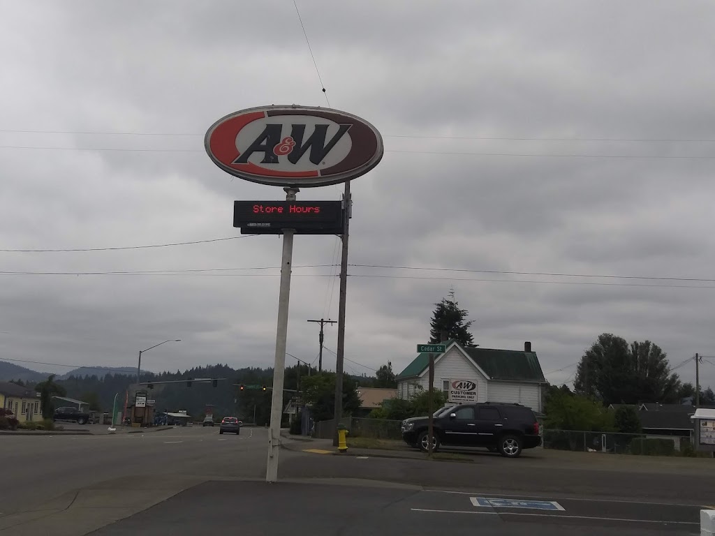 A&W Restaurant | restaurant | 530 8th St, Myrtle Point, OR 97458, USA | 5415722411 OR +1 541-572-2411
