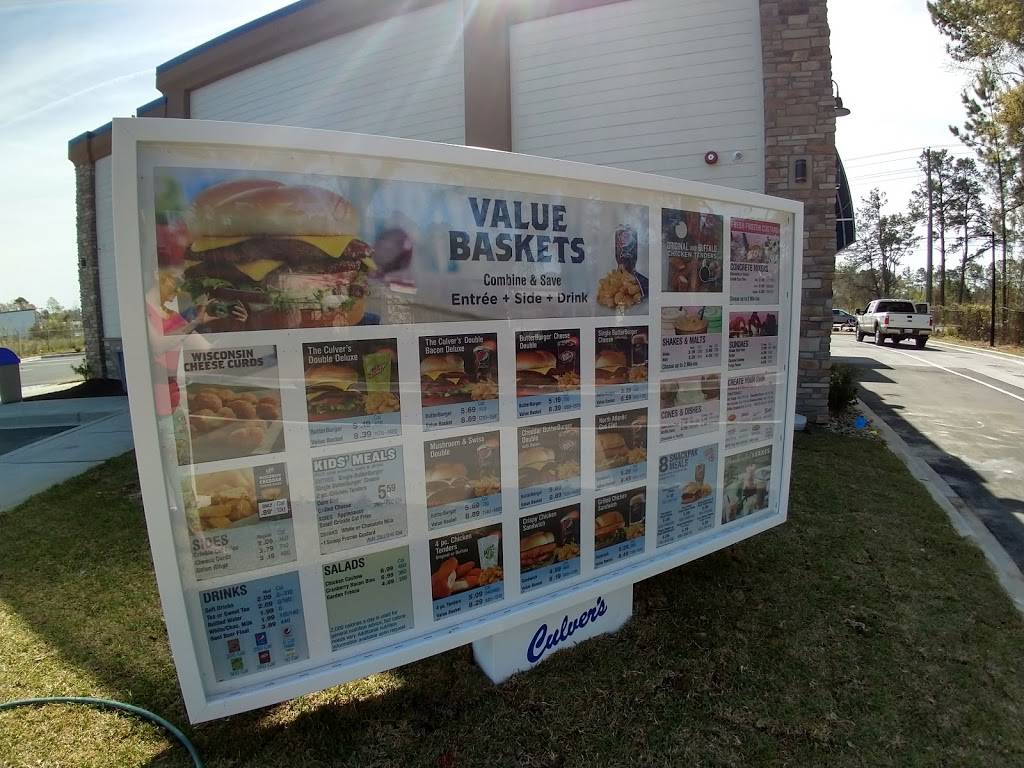 Culvers | restaurant | 1904 N Main St, Summerville, SC 29486, USA | 8439005565 OR +1 843-900-5565