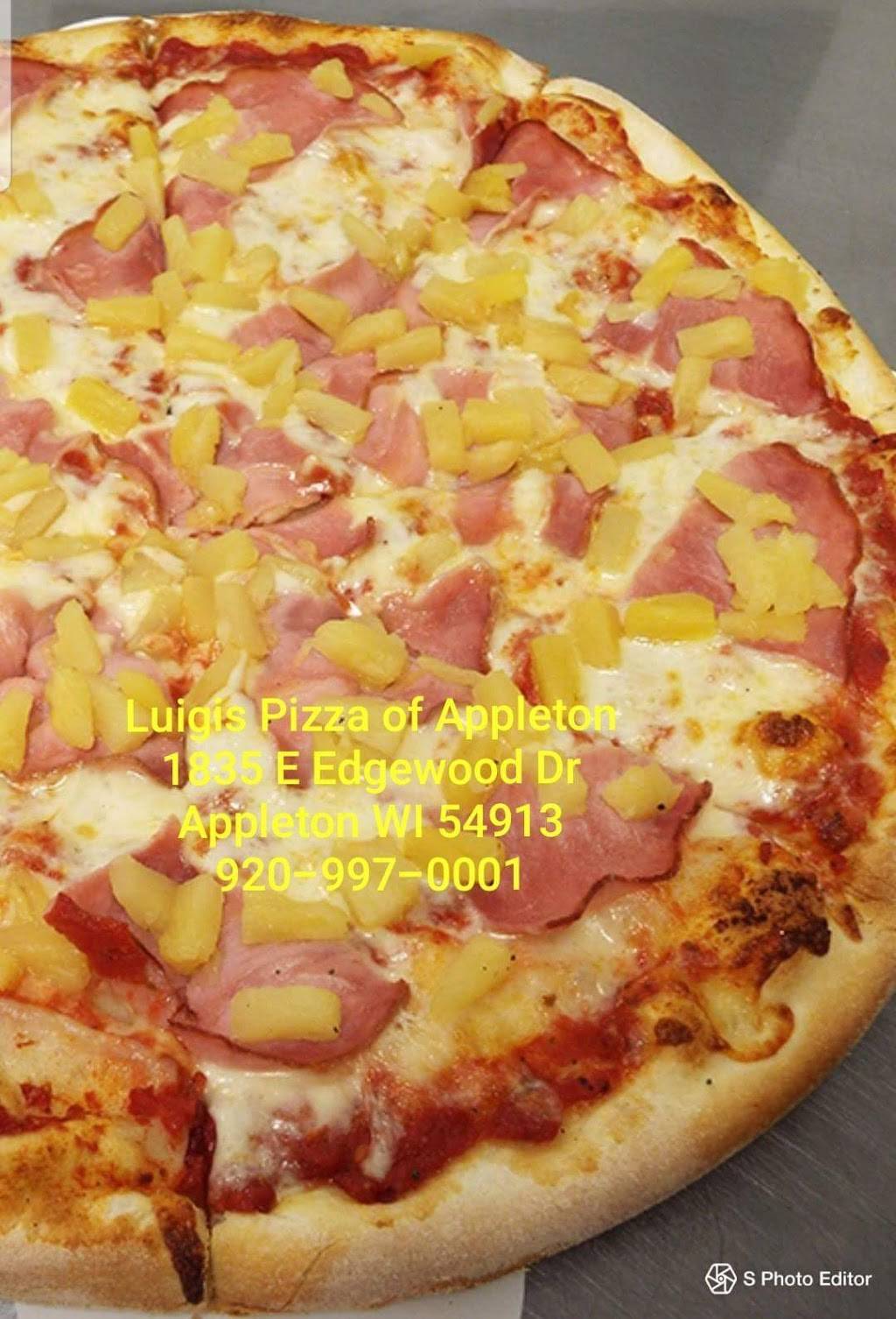 Luigis Pizza of Appleton | restaurant | 1835 E Edgewood Dr #104, Appleton, WI 54913, USA | 9209970001 OR +1 920-997-0001