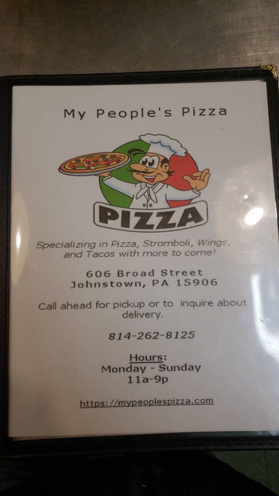 My Peoples Pizza | restaurant | 606 Broad St, Johnstown, PA 15906, USA | 8142628125 OR +1 814-262-8125