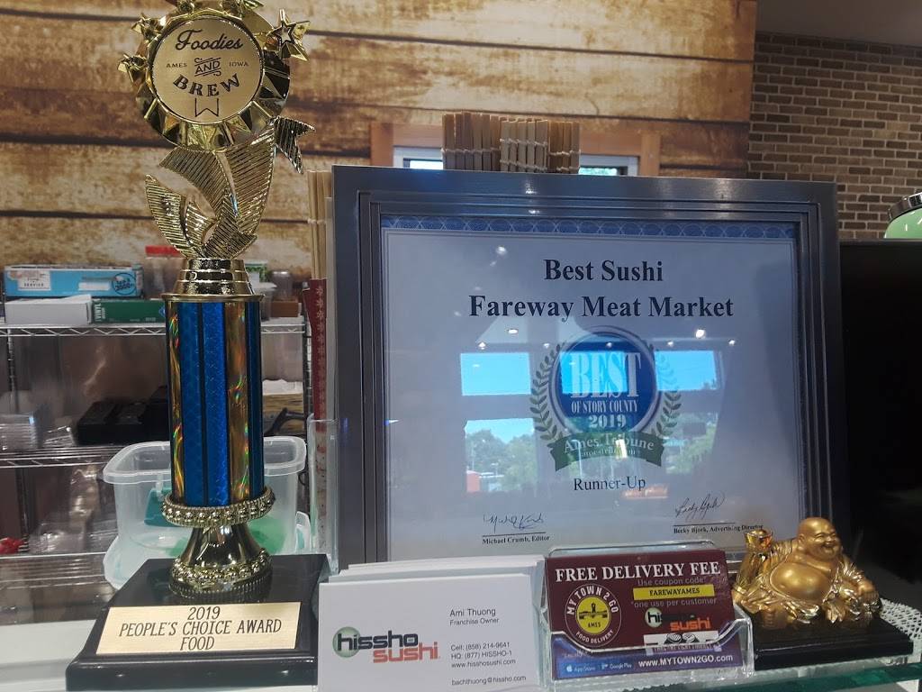 FareWay Sushi | meal takeaway | 3720 Lincoln Way, Ames, IA 50014, USA | 5152929512 OR +1 515-292-9512