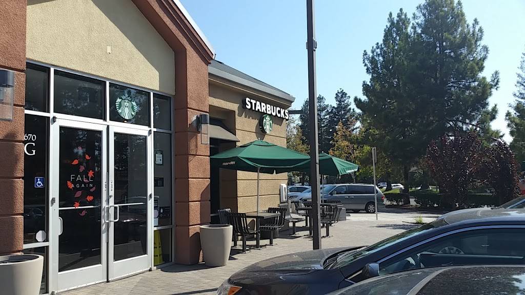 Starbucks | cafe | 670 River Oaks Pkwy G, San Jose, CA 95134, USA | 4085770542 OR +1 408-577-0542