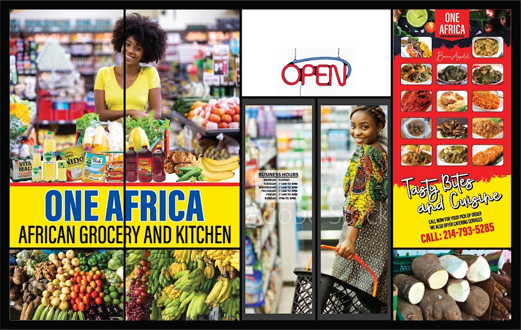 One Africa Grocery And Kitchen | restaurant | 9790 Forest Ln, Dallas, TX 75243, USA | 2147935285 OR +1 214-793-5285