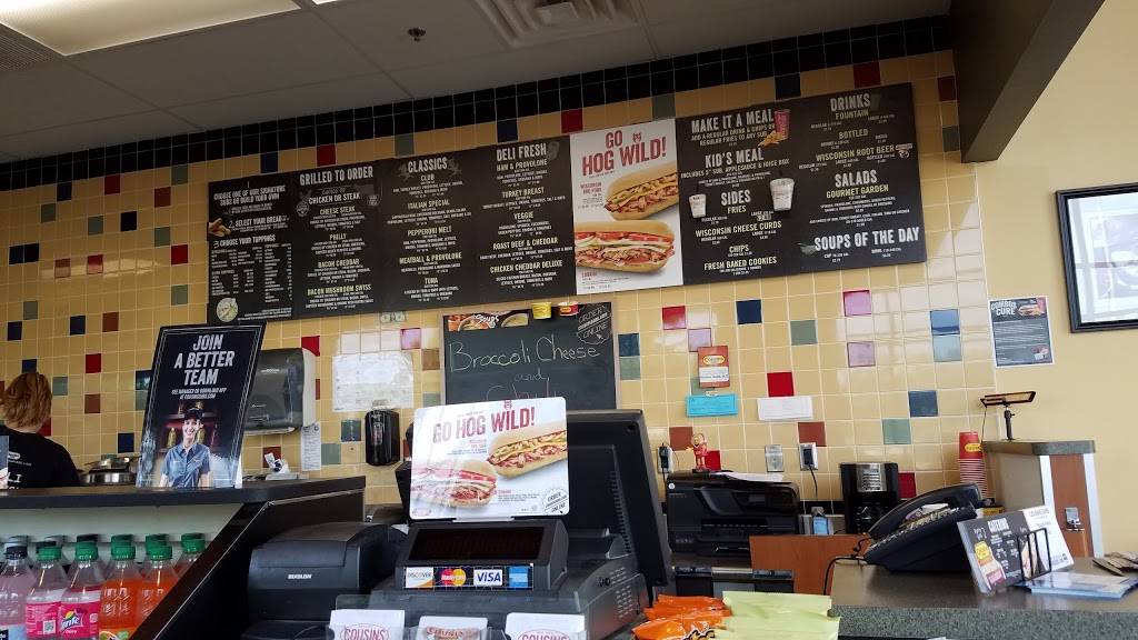 Cousins Subs | meal takeaway | 9901 77th St #880, Pleasant Prairie, WI 53158, USA | 2626979330 OR +1 262-697-9330