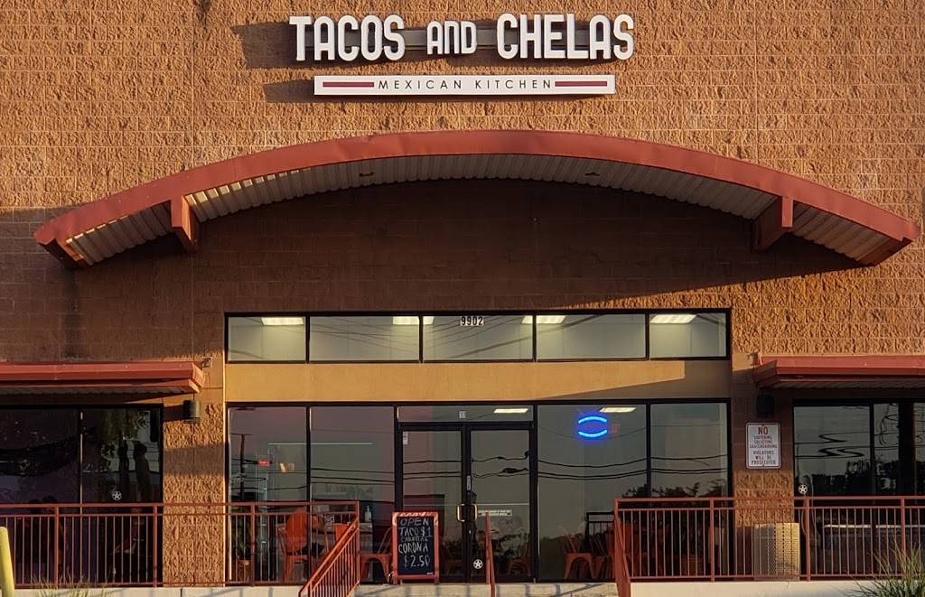 Tacos and Chelas Mexican kitchen | restaurant | 9902 Potranco Rd, San Antonio, TX 78251, USA | 2103849145 OR +1 210-384-9145