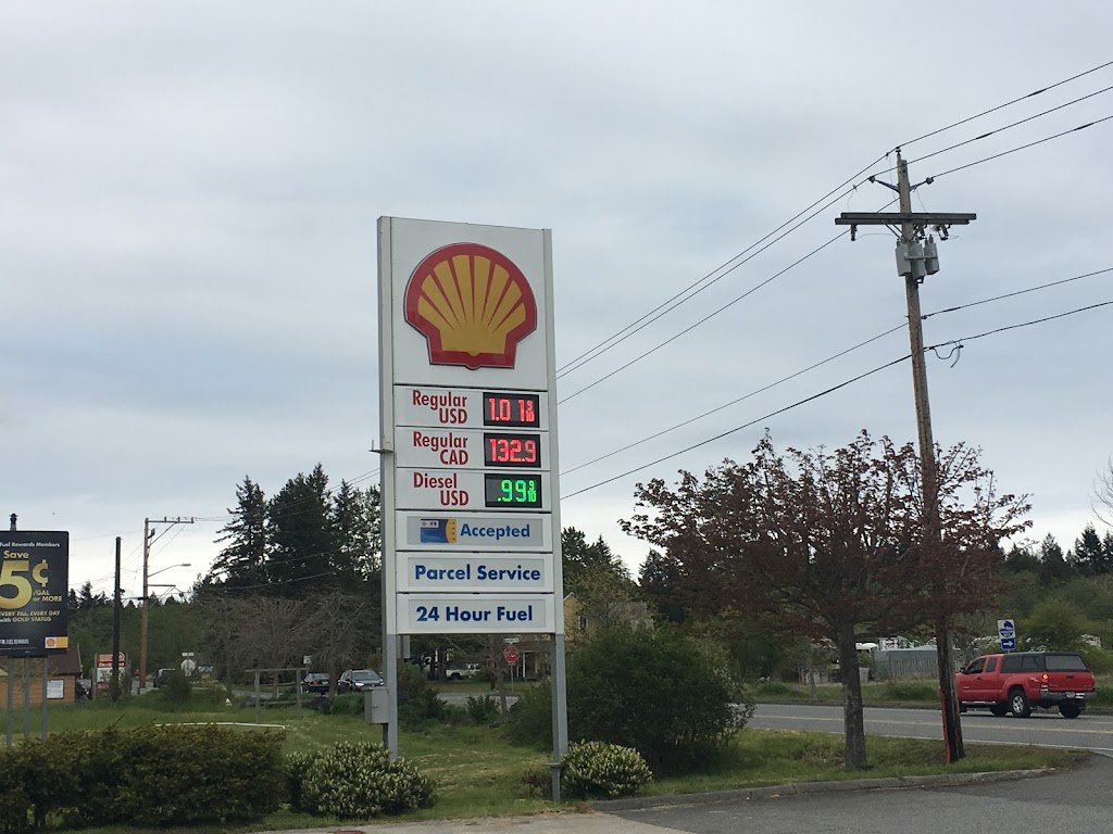 Shell | restaurant | 423 Tyee Dr, Point Roberts, WA 98281, USA | 3609452454 OR +1 360-945-2454