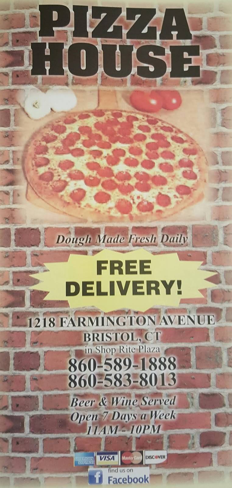 Pizza House | meal delivery | 1218 Farmington Ave, Bristol, CT 06010, USA | 8605891888 OR +1 860-589-1888
