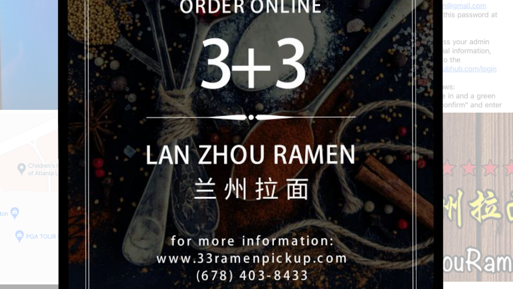 3+3 Lanzhou Ramen （3+3兰州拉面） | restaurant | 2700 Town Center Dr #132, Kennesaw, GA 30144, USA | 6784038433 OR +1 678-403-8433