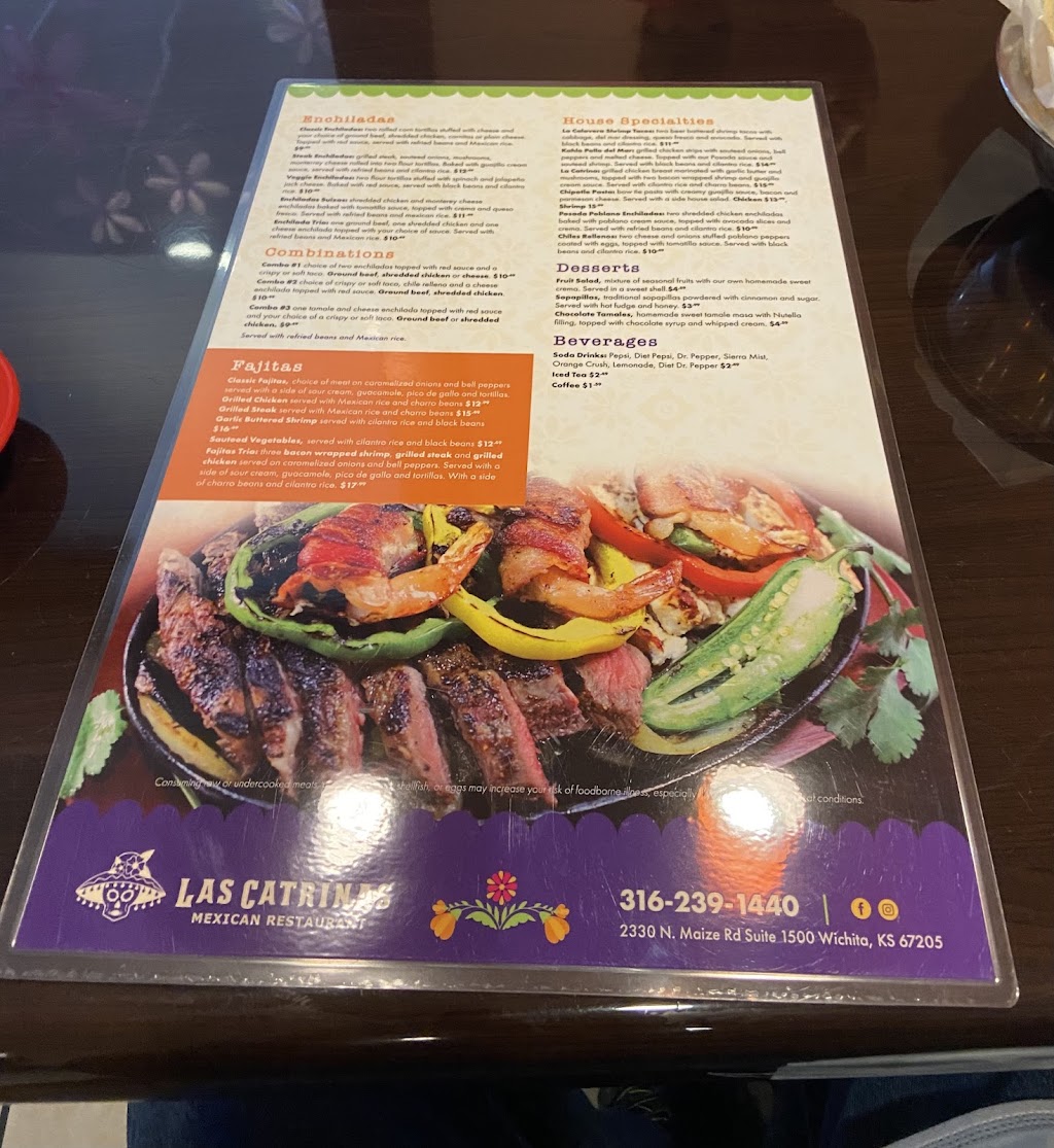 Las Catrinas Mexican Restaurant | restaurant | 2330 N Maize Rd, Wichita, KS 67205, USA | 3162391440 OR +1 316-239-1440