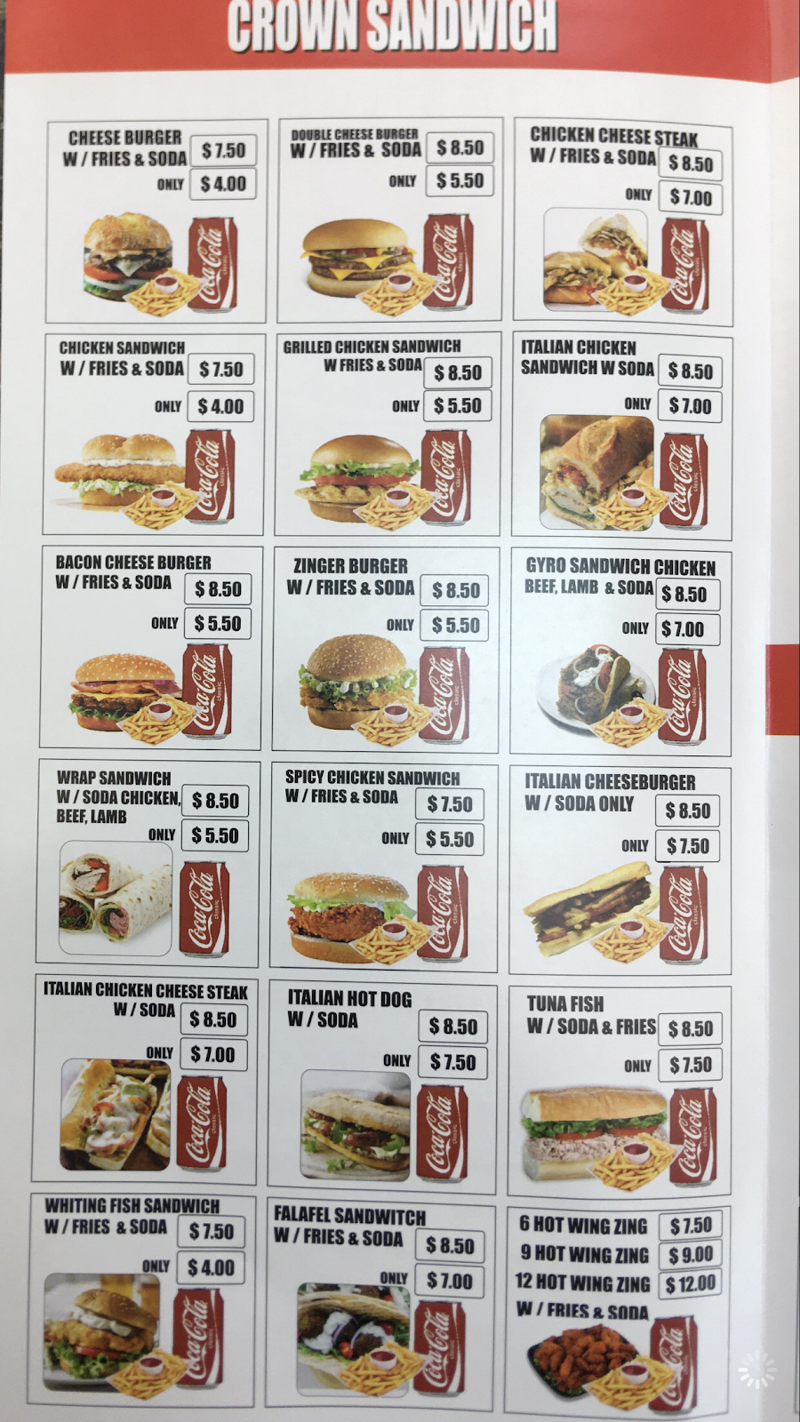 Crown Fried Chicken & Grill | restaurant | 1621 Park Ave, South Plainfield, NJ 07080, USA | 9087550313 OR +1 908-755-0313