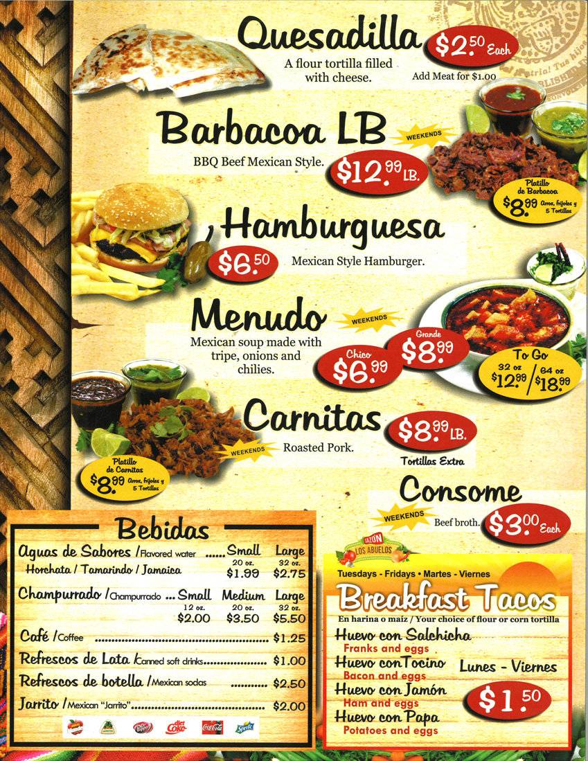 sazon los abuelos | restaurant | 6500 North Fwy, Houston, TX 77076, USA | 8324911233 OR +1 832-491-1233