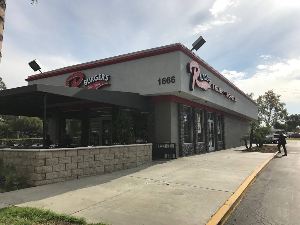 R Burgers Drive-Thru | restaurant | 1666 University Ave, Riverside, CA 92507, USA | 9517844350 OR +1 951-784-4350