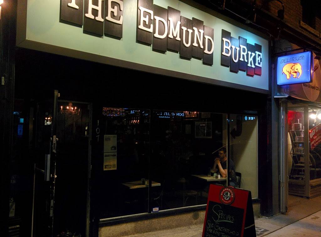 The Edmund Burke | restaurant | 107 Danforth Ave, Toronto, ON M4K 1N2, Canada | 4164667600 OR +1 416-466-7600