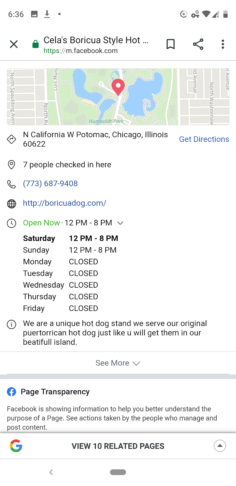 Celas Boricua Style Hot Dogs | meal takeaway | N California Ave &, W Potomac Ave, Chicago, IL 60622, USA | 7736879408 OR +1 773-687-9408