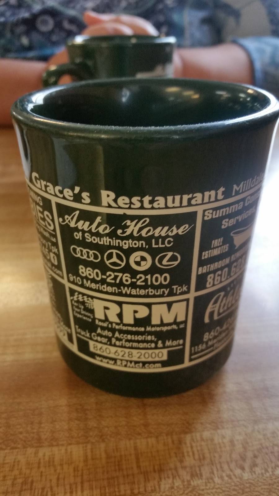 Graces Restaurant | restaurant | 1678 Meriden-Waterbury Turnpike, Milldale, CT 06467, USA | 8606285540 OR +1 860-628-5540