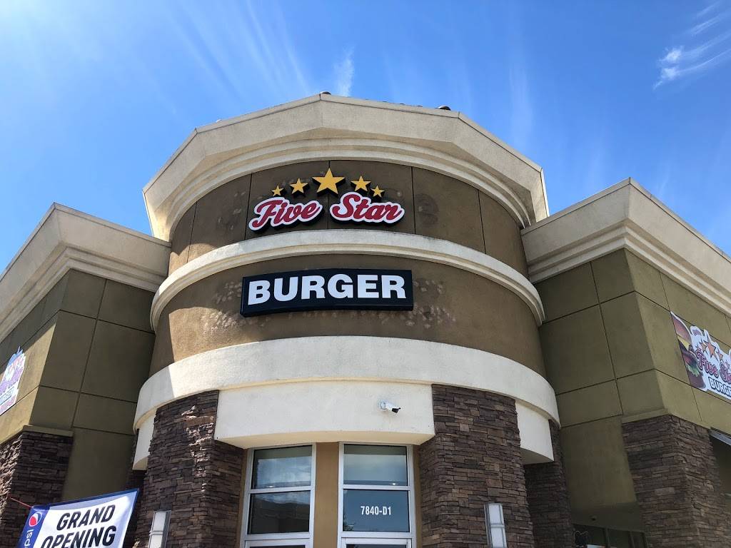 Five Star Burger Stockton | restaurant | 7840 West Ln d1, Stockton, CA 95210, USA | 2093234698 OR +1 209-323-4698