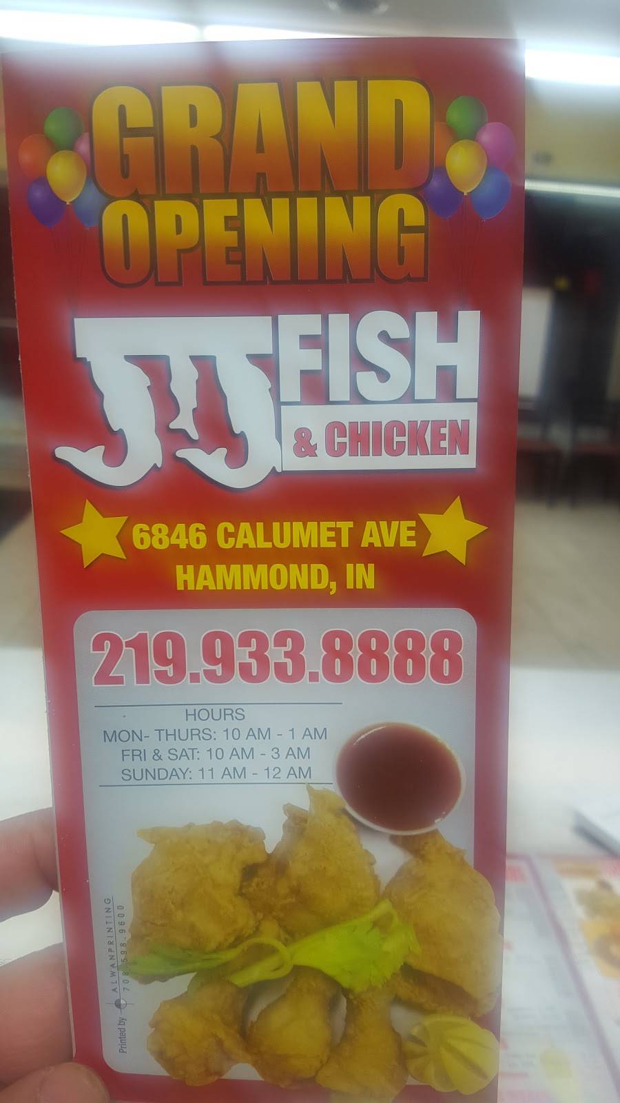 JJ Fish & Chicken | restaurant | 6846 Calumet Ave, Hammond, IN 46324, USA | 2199338888 OR +1 219-933-8888