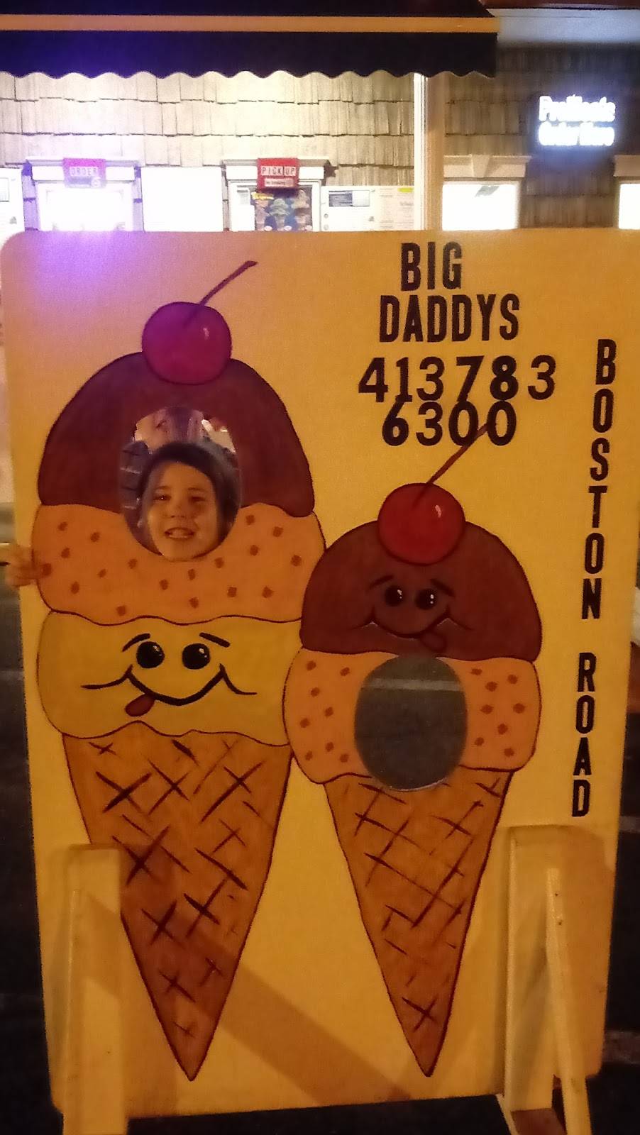 Big Daddys Ice Cream & Grill | restaurant | 1331, 955 Boston Rd, Springfield, MA 01119, USA | 4137836300 OR +1 413-783-6300