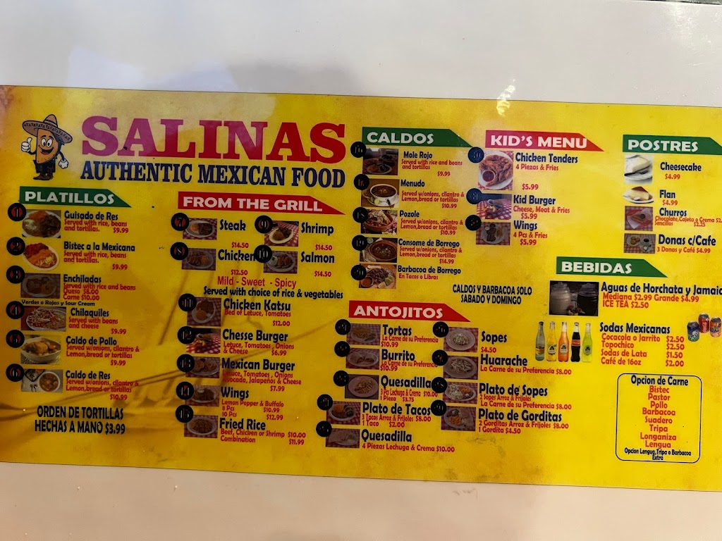 Salinas Mexican restaurant | restaurant | 1721 Belt Line Rd, Garland, TX 75044, USA | 4696577256 OR +1 469-657-7256
