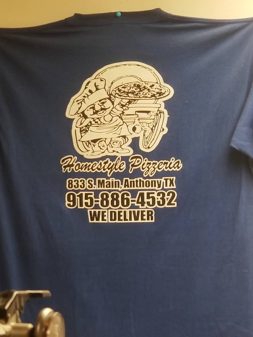 Homestyle Pizzeria | meal delivery | 833 S Main St, Anthony, TX 79821, USA | 9158864532 OR +1 915-886-4532