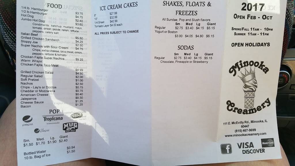 Minooka Creamery | restaurant | 111 McEvilly Rd, Minooka, IL 60447, USA | 8154679699 OR +1 815-467-9699