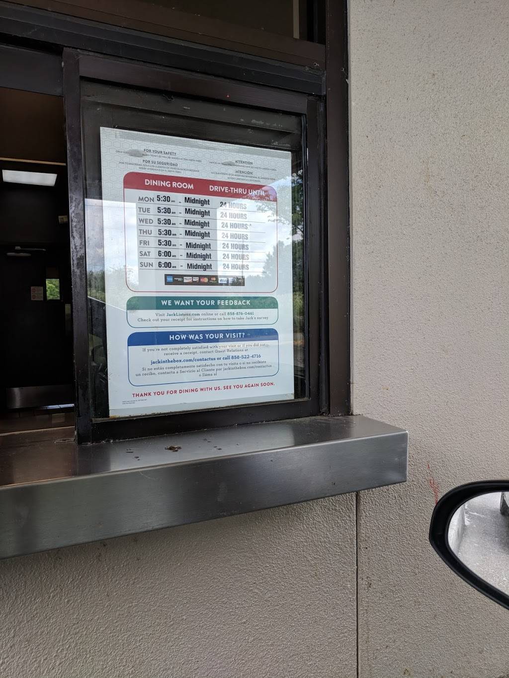 Jack in the Box | restaurant | 16400 W Valley Hwy, Tukwila, WA 98188, USA | 4252355060 OR +1 425-235-5060