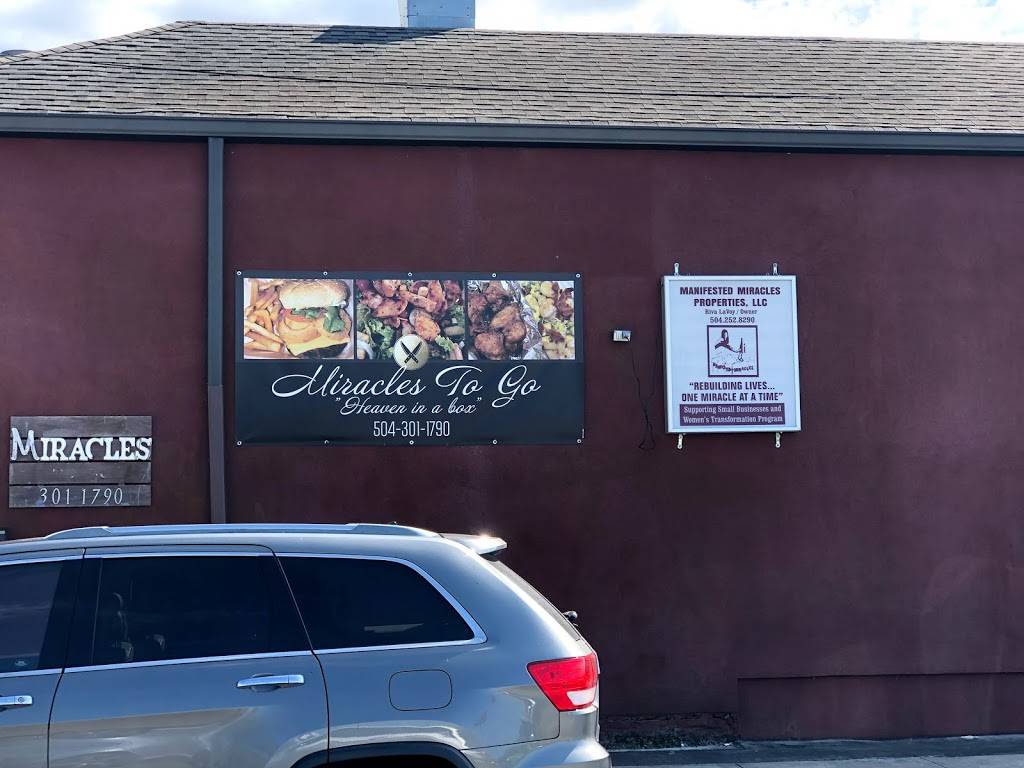 Miracles To Go | restaurant | 3040 Bruxelles St, New Orleans, LA 70119, USA | 5043011790 OR +1 504-301-1790