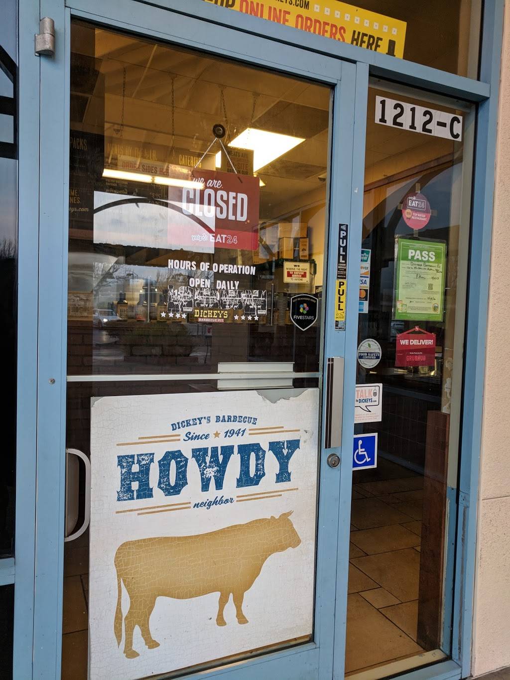 Dickeys Barbecue Pit | restaurant | 1212 El Camino Real, San Bruno, CA 94066, USA | 6505530015 OR +1 650-553-0015