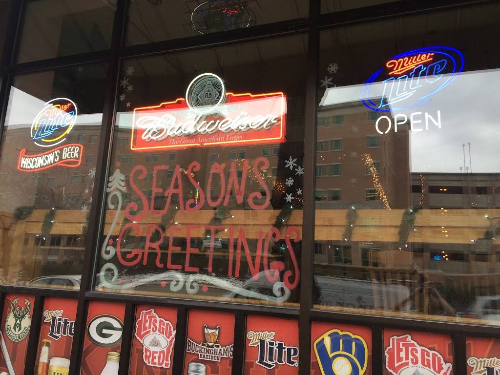 Buckinghams Bar & Grill | restaurant | 802 Regent St, Madison, WI 53715, USA | 6082514744 OR +1 608-251-4744