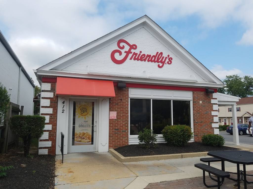 Friendlys | restaurant | 412 Crain Hwy, Glen Burnie, MD 21061, USA | 4107684910 OR +1 410-768-4910