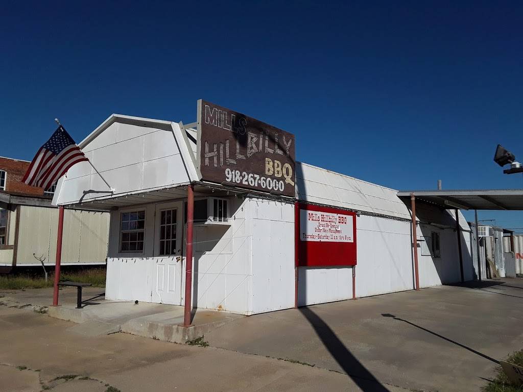 MILLS HILLBILLY BBQ | restaurant | 200 N Broadway St, Beggs, OK 74421, USA | 9182676000 OR +1 918-267-6000