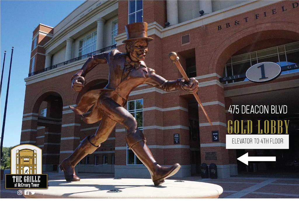 The Grille at McCreary Tower | restaurant | 475 Deacon Blvd, Winston-Salem, NC 27105, USA | 3366716545 OR +1 336-671-6545