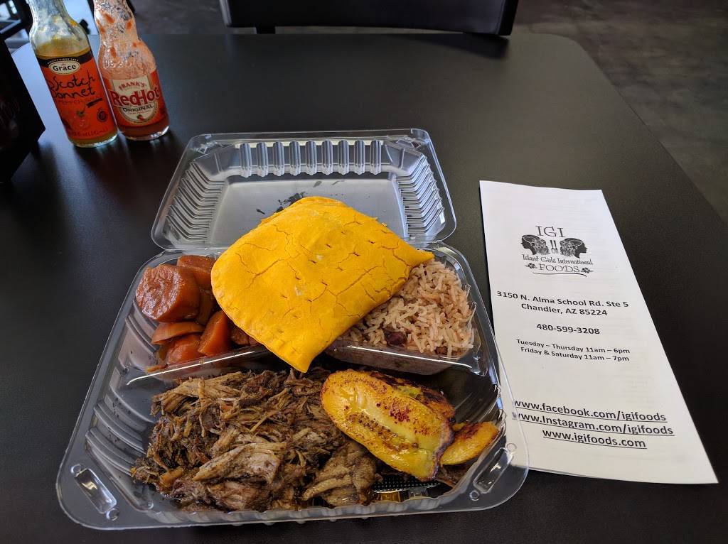 Island Girls International Foods | restaurant | 3150 N Alma School Rd #5, Chandler, AZ 85224, USA | 4805993208 OR +1 480-599-3208