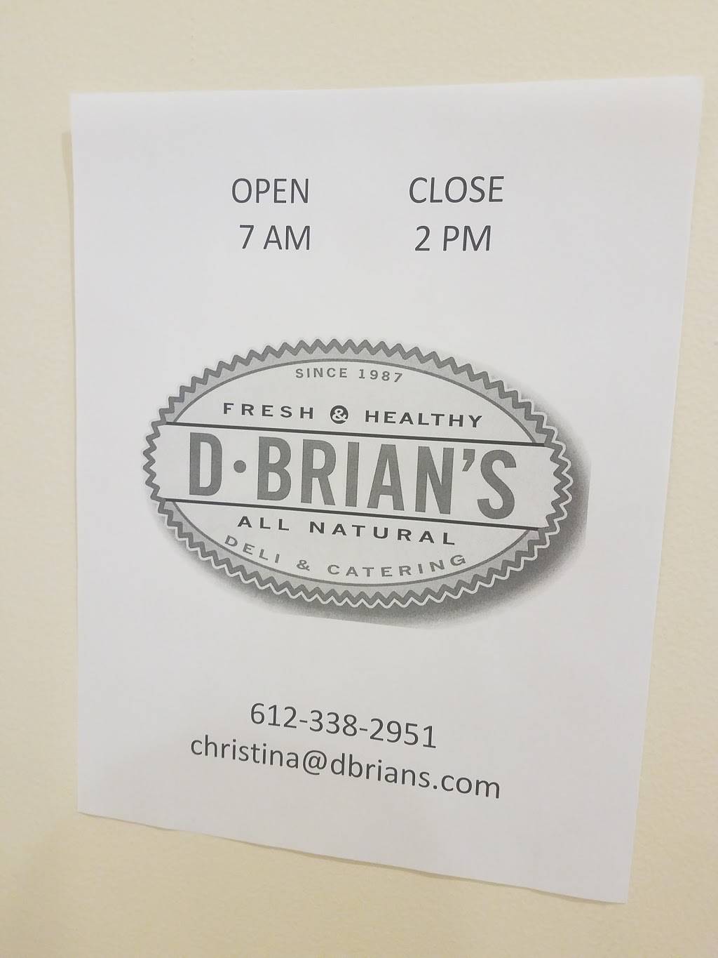 D. Brians Kitchen & Catering - Downtown East | restaurant | 600 S 4th St, Minneapolis, MN 55415, USA | 6123382951 OR +1 612-338-2951