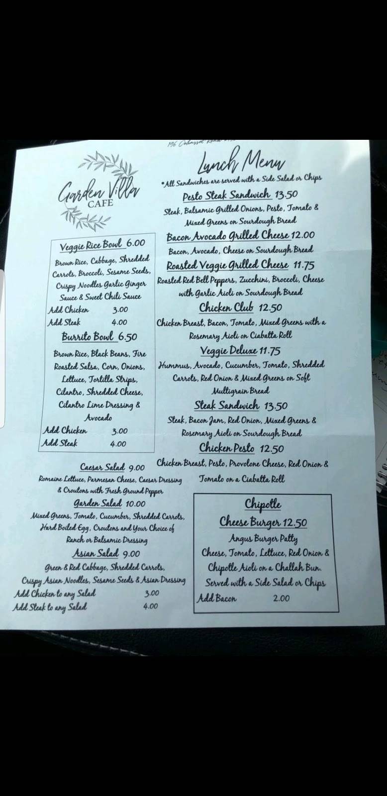 Garden Villa Cafe | restaurant | 196 Cohasset Rd, Chico, CA 95926, USA | 5304878675 OR +1 530-487-8675