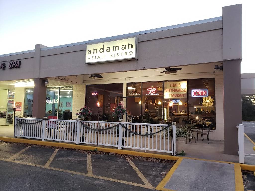 Andaman Asian Bistro | restaurant | 1935 A1A S, St. Augustine, FL 32080, USA | 9044619190 OR +1 904-461-9190