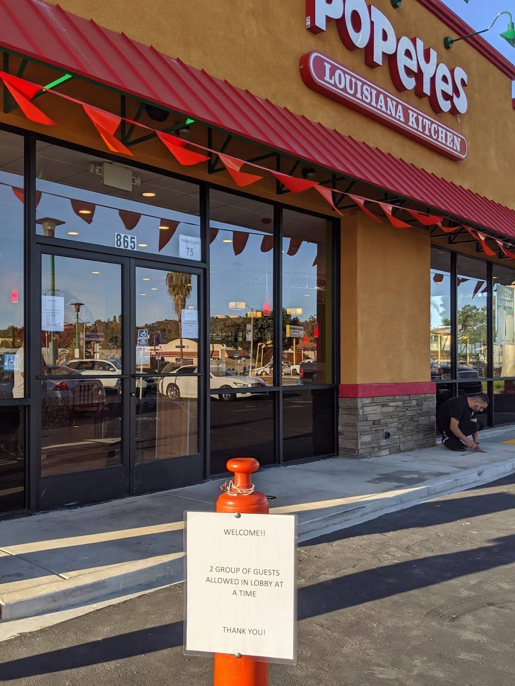 Popeyes Louisiana Kitchen | restaurant | 865 N Hacienda Blvd, La Puente, CA 91744, USA | 6263336116 OR +1 626-333-6116
