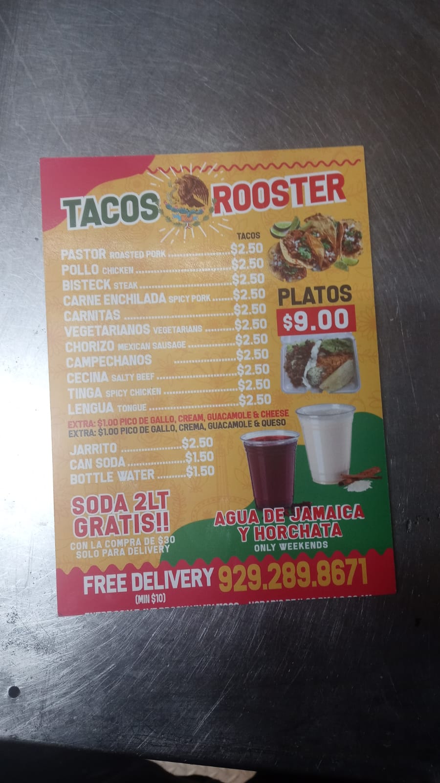 Tacos Rooster | restaurant | 1703 Kings Hwy, Brooklyn, NY 11229, USA | 9292898671 OR +1 929-289-8671