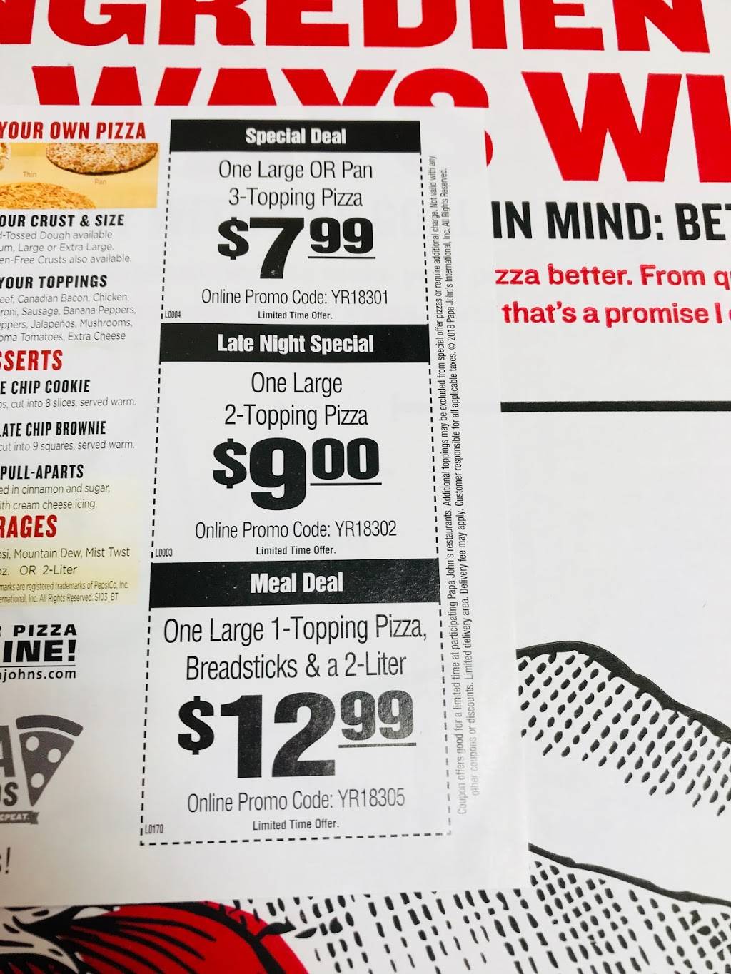 Papa Johns Pizza | restaurant | 930 N Bourland Ave, Peoria, IL 61606, USA | 3096737272 OR +1 309-673-7272