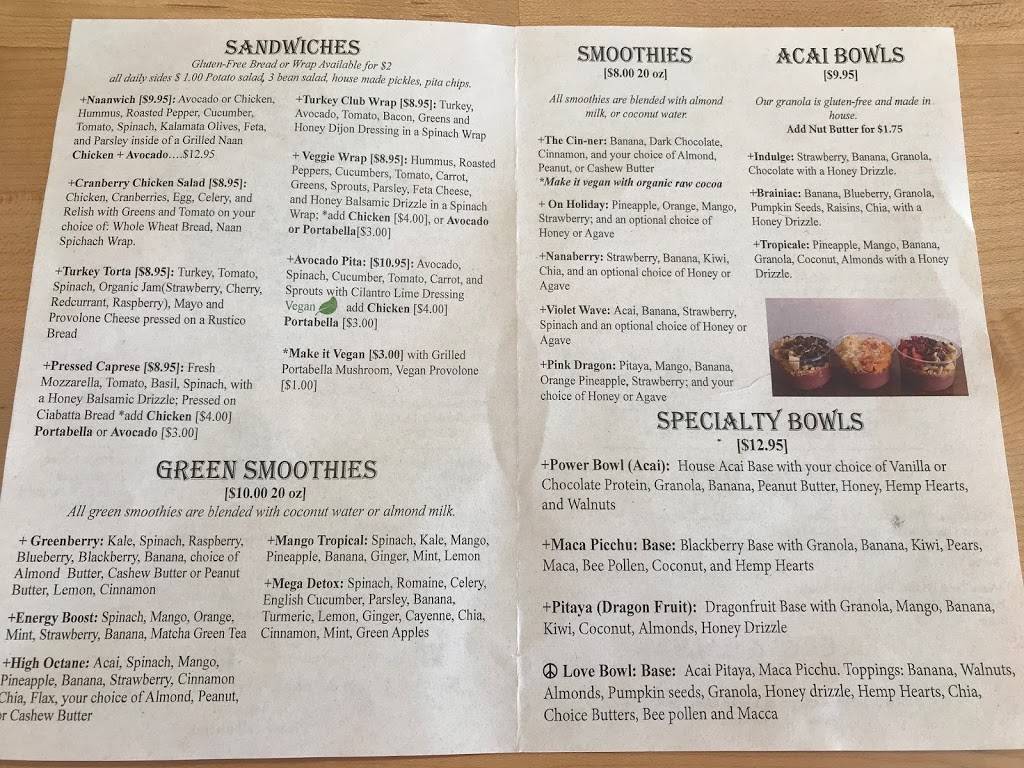 Karma Juice Bar & Eatery | restaurant | 201 Main St, Safety Harbor, FL 34695, USA | 7274745641 OR +1 727-474-5641