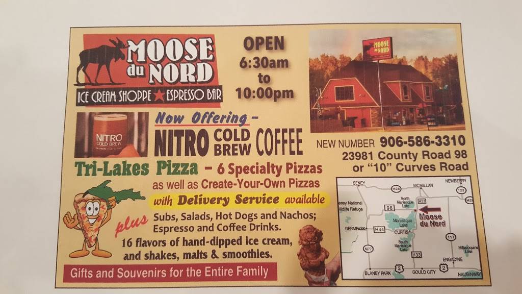 Moose du Nord / Tri-Lakes Pizza 2019 | meal delivery | 23981 Co Rd 98, McMillan, MI 49853, USA | 9065863310 OR +1 906-586-3310