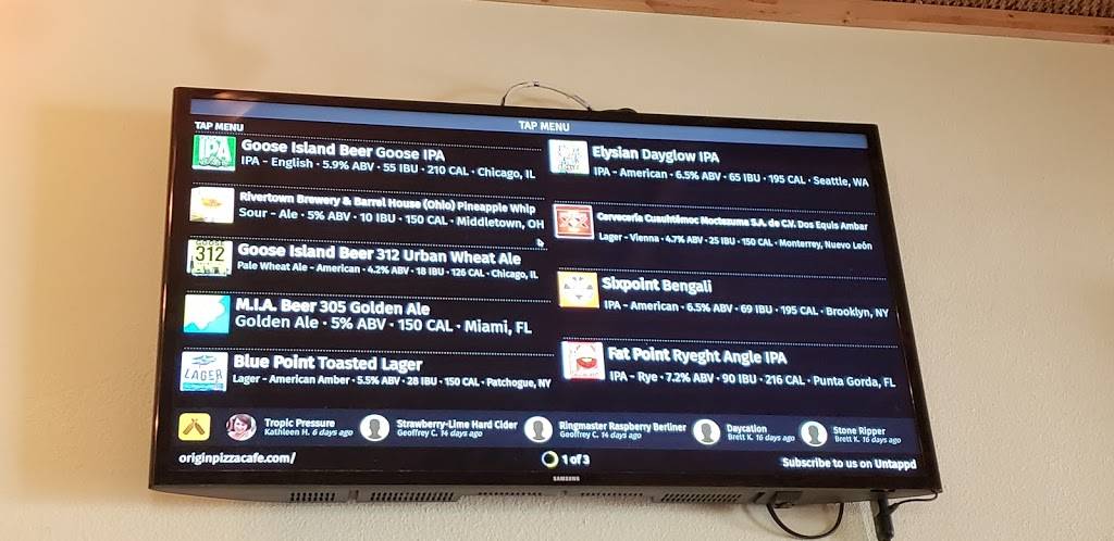 Origin Craft Beer & Pizza Cafe | restaurant | 1837 Hillview St, Sarasota, FL 34239, USA | 9413169222 OR +1 941-316-9222